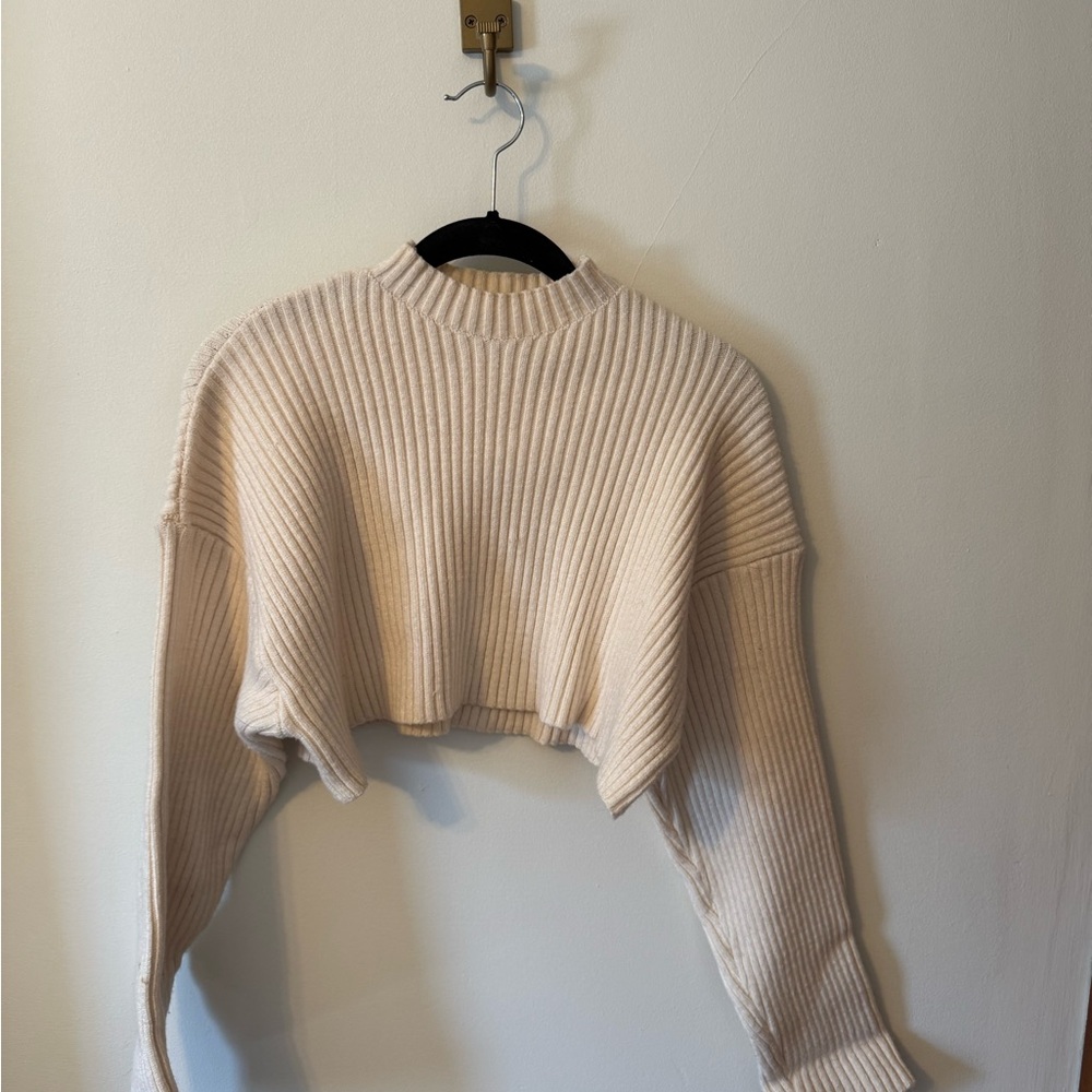 Cozy Cream Ribbed Sweater